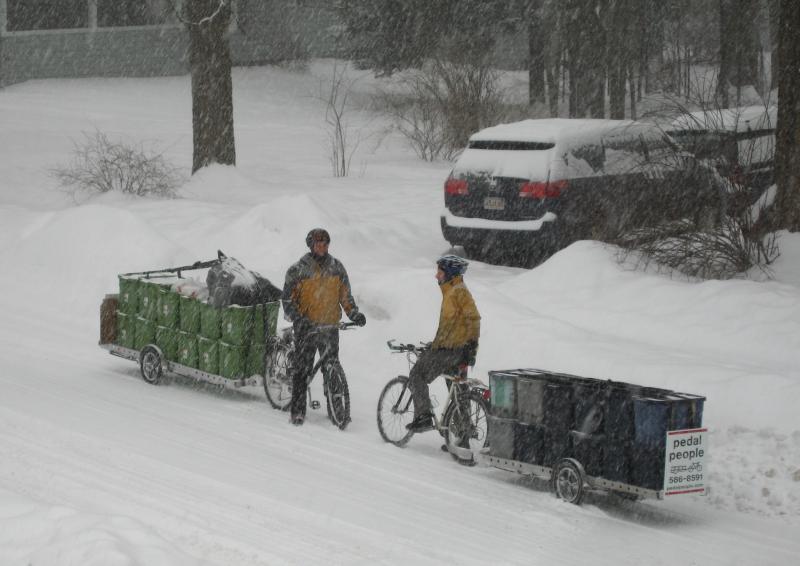 Ben and Myke meet on a snowy day